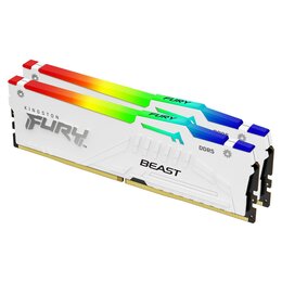 Pamięć RAM KINGSTON Fury Beast RGB 32GB (2x16GB) 6000MHz Biały