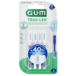 Szczoteczki międzyzębowe SUNSTAR GUM Trav-Ler 1.2 mm Fioletowy (4 szt.)