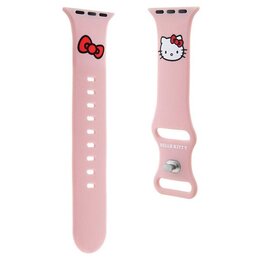 Pasek HELLO KITTY Strap Silicone do Apple Watch (42/44/45/49mm) Różowy