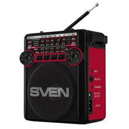 Radio SVEN SRP-355 Analogowe Przenośne Czarno-czerwony
