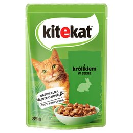 Karma dla kota KITEKAT Królik w sosie (28 x 85 g)