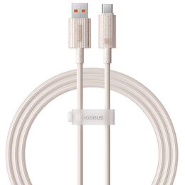 Kabel USB - USB-C BASEUS Habitat 100 W 1m Różowy