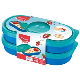 Lunch box MAPED PICNIK Snack Picnik Concept Kids (2 sztuki) Niebieski