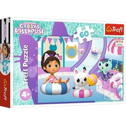 Puzzle TREFL Koci Domek Gabi Gabi na basenie 17393 (60 elementów)