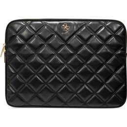 Etui na laptopa GUESS Quilted 4G 13-14 cali Czarny