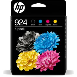 Zestaw tuszów HP 924 Czarny, Błękitny, Purpurowy, Żółty 6C3Z1NE