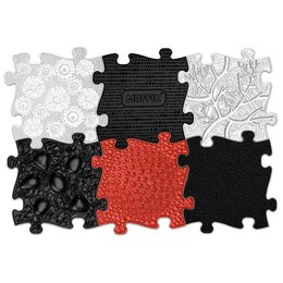 Mata sensoryczna ASKATO Muffik MFK-023-3 30 x 30 cm (6 elementów) Wielokolorowy