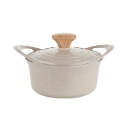 Garnek aluminiowy FLORINA Oslo 20CM 2,8L Kremowy
