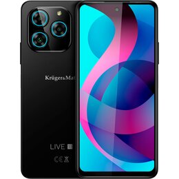 Smartfon KRUGER&MATZ Live 11 6/128GB 6.56" 90Hz Czarny KM05004-B