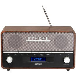 Radio DENVER DAB-36 Brązowy