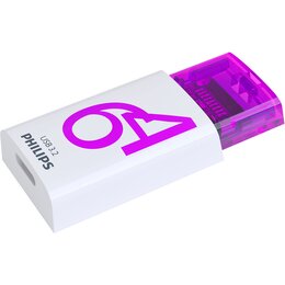 Pendrive PHILIPS Click 64GB, USB-C, Odczyt 120 Mb/s, Zapis 50 Mb/s