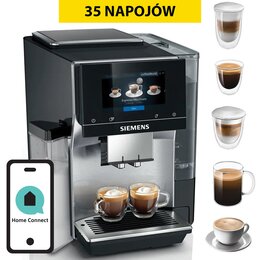 Ekspres SIEMENS EQ700 TQ713R03 Stal jasna (Cold Brew) sterowanie przez aplikacje HomeConnect