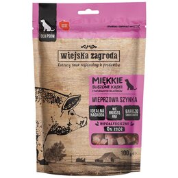Przysmak dla psa WIEJSKA ZAGRODA Miękkie suszone kąski Szynka wieprzowa 100 g