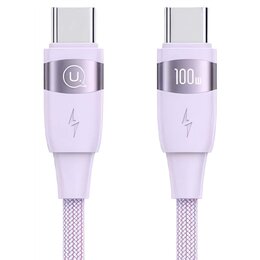 Kabel USB-C - USB-C USAMS US-SJ632 100W 1.2 m Fioletowy