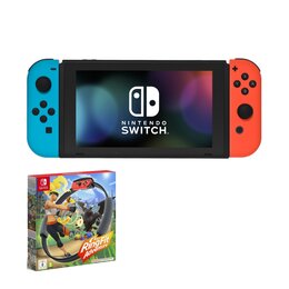 NINTENDO Switch HAC-001(-01) + Kontroler Switch Czerwono-niebieski + Ring  Fit Adventure Gra NINTENDO SWITCH Konsola - niskie ceny i opinie w Media  Expert