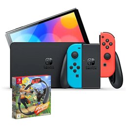 Konsola NINTENDO Switch Oled Czerwono-niebieska + Ring Fit Adventure Gra NINTENDO SWITCH