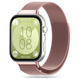 Pasek TECH-PROTECT MilaneseBand do Huawei Watch Fit 3 Różowy