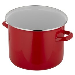 Garnek FLORINA Prosty Gładki 22 cm Czerwony