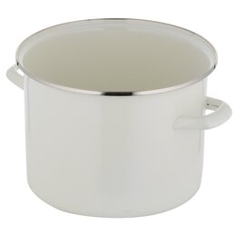 Garnek FLORINA Prosty Gładki 22 cm Kremowy