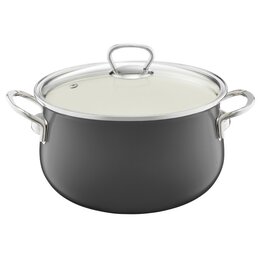 Garnek EMALIA OLKUSZ 35229 Szary 16 cm