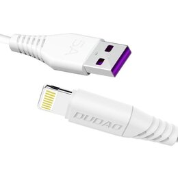 Kabel USB - Lightning DUDAO 1m 5A Biały