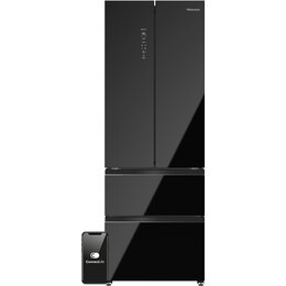Lodówka HISENSE RF632N4GBE1 No Frost 200cm Czarne szkło