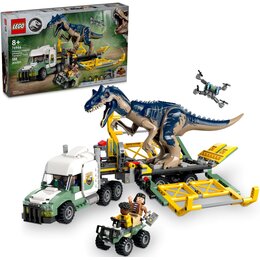 LEGO 76966 Jurassic World Dinomisje: ciężarówka do transportu allozaura