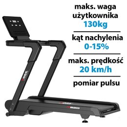 Bieżnia elektryczna YORK FITNESS T520 1839W 20 km/h