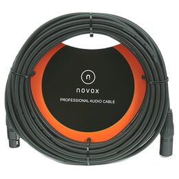 Kabel NOVOX XLR męski - XLR żeński 15 m