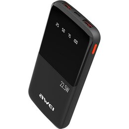 Powerbank AWEI P10K 10000mAh 22.5 W Czarny