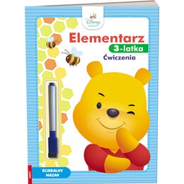 Książka z zadaniami Disney Maluch Elementarz Ćwiczenia 3-latka (miękka okładka)