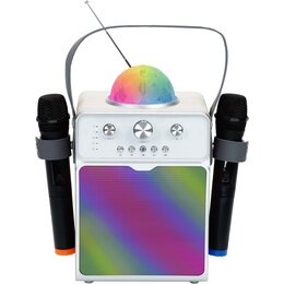Power audio MUSICMATE MM-SK200 Apex Smart Mikrofon Karaoke Biały