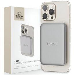 Powerbank TECH-PROTECT PB10 LifeMag MagSafe 5000 mAh 15W Tytan