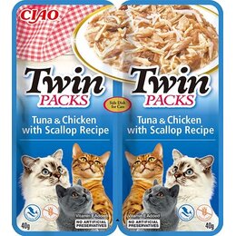 Karma dla kota INABA Tuna & Chicken Scallop (2 x 40 g)