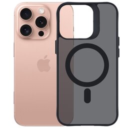 Etui 3MK Smoke Guardx MagCase do Apple iPhone 16 Pro Max Czarny transparentny