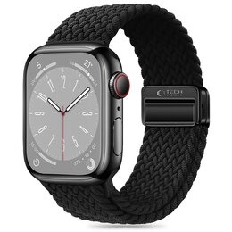Pasek TECH-PROTECT NylonMag do Apple Watch 6/7/8/9/10/SE/Ultra 1/2 (44/45/46/49mm) Czarny