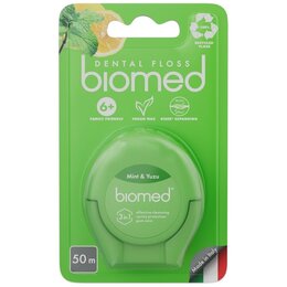 Nić dentystyczna SPLAT Biomed Mint & Yuzu Woskowana (50 m)