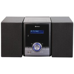 Wieża DENVER MDA-285 Czarny, Odtw.CD, Bluetooth, Tuner FM z pamięcią stacji, Budzik, Wyjście słuchawkowe