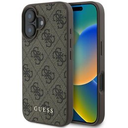 Etui GUESS 4G Classic do Apple iPhone 16 Brązowy