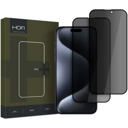 Szkło prywatyzujące HOFI Anti Spy Glass Pro+ Privacy do Apple iPhone 16 Pro Max (2 szt.)