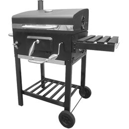 Grill węglowy BOTTARI Vulcano z kominem 58 x 42 cm