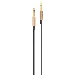 Kabel Jack 3.5 - Jack 3.5 AWEI AUX-001 Czarno-złoty