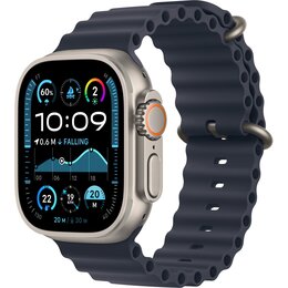 Apple Watch Ultra 2 GPS + Cellular 49mm koperta tytanowa (naturalny) + pasek Ocean (granatowy)