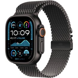 Bransoleta mediolańska do Apple Watch (44/45/46/49mm) L Czarny