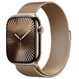 Bransoleta mediolańska do Apple Watch (44/45/46/49mm) S/M Złoty