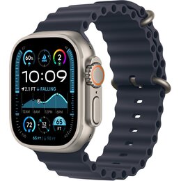 Pasek do Apple Watch (44/45/46/49mm) Granatowy (Tytan naturalny)