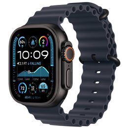 Pasek do Apple Watch (44/45/46/49mm) Granatowy (Tytan czarny)