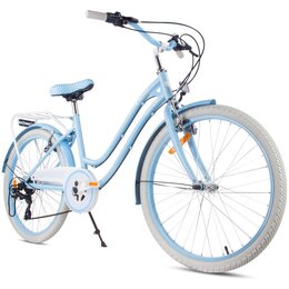 Rower młodzieżowy SUN BABY Heart Bike 24 cale dla dziewczynki Błękitny
