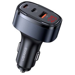 Ładowarka samochodowa USAMS C42 100W Fast Charge Czarny