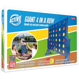 Gra plenerowa TACTIC Active Play Drewniane 4 w rzędzie XXL Gigant 56332